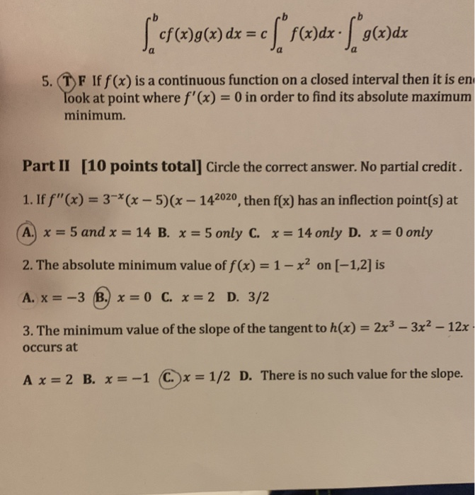 Solved Sof 39 X Dx C Sº Fcxdx L Opryde Ja 5 T F If Chegg Com