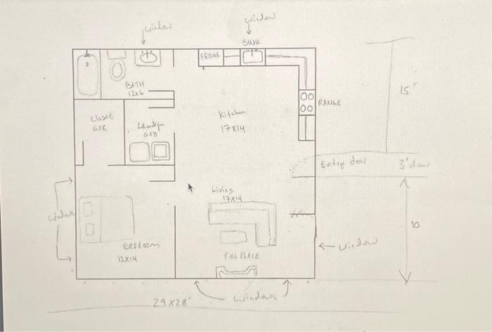 Solved Refer to the floor plan to answer the following | Chegg.com