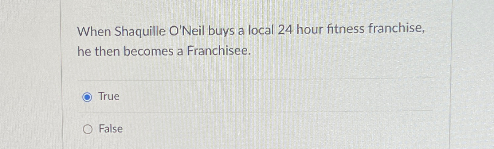 Solved When Shaquille O'Neil buys a local 24 ﻿hour fitness | Chegg.com