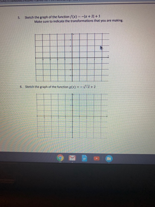 Solved 4. Graph the piecewise function f(x) = {-2x+3) if x