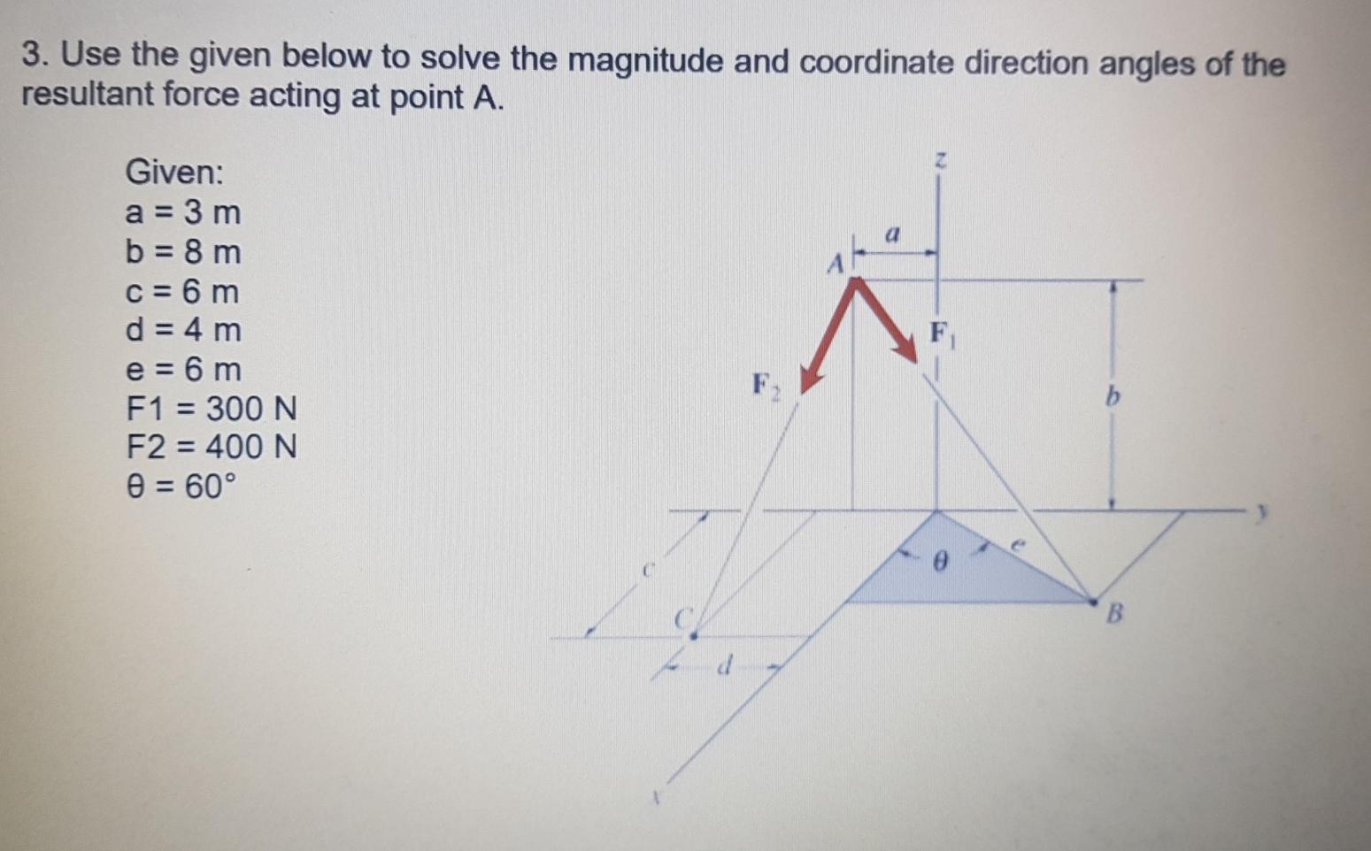 Solved 3. Use the given below to solve the magnitude and | Chegg.com