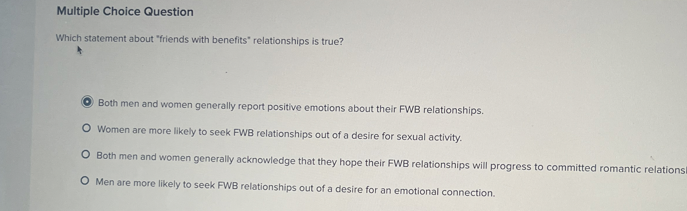 Solved Multiple Choice QuestionWhich statement about | Chegg.com