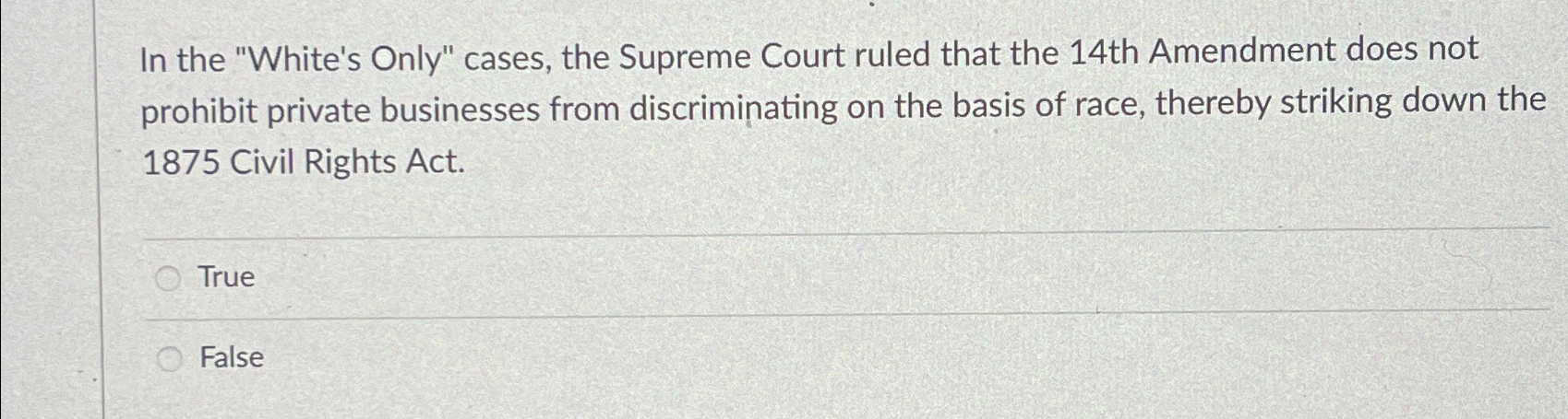 14th amendment on sale supreme court cases