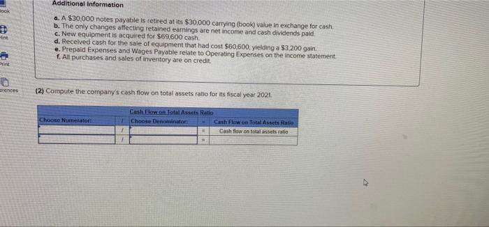 Solved Additional Information a. A $30,000 notes payable is | Chegg.com