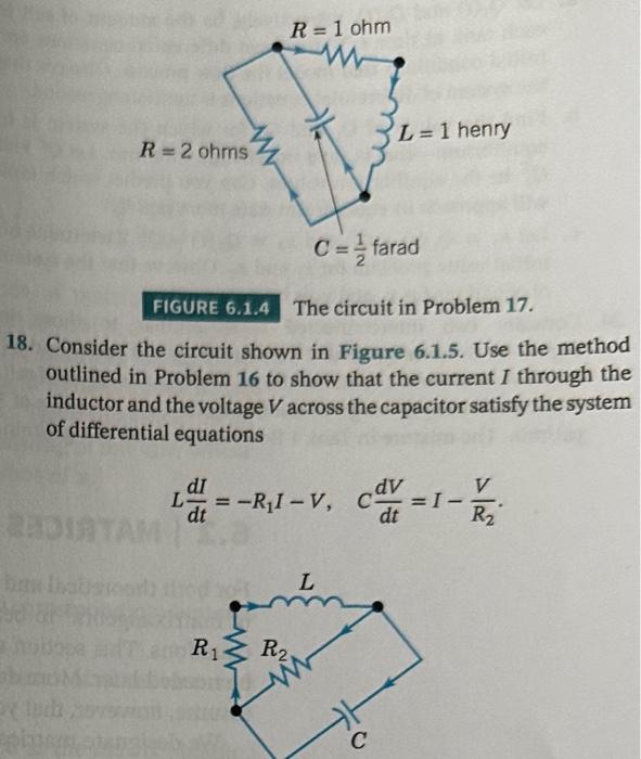 Solved 18. Consider the circuit shown in Figure 6.1.5. Use | Chegg.com