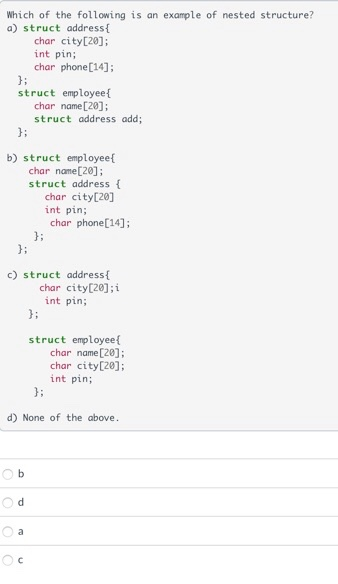 Solved Which of the following programs is Correct (Without | Chegg.com