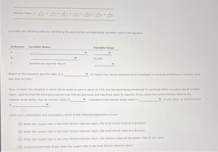 Solved The process of bond valuation is based on the | Chegg.com