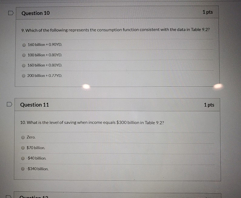 Solved Use this information to answer questions 8, 9 and 10. | Chegg.com