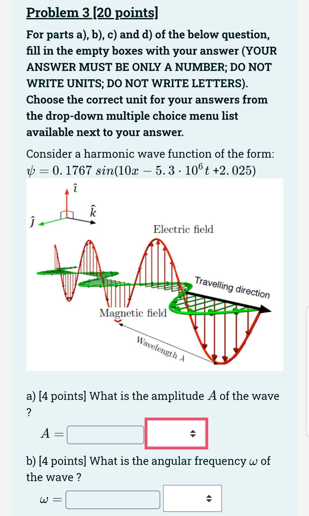 Solved Problem 3 [20 points) For parts a), b), c) and d) of | Chegg.com