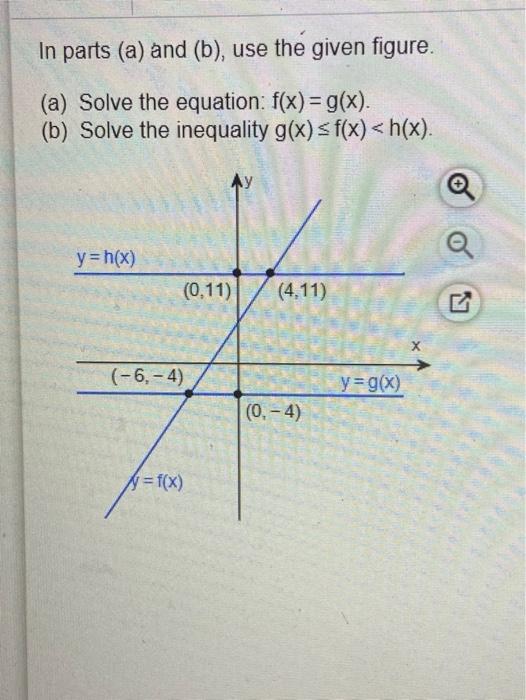 Solved In parts (a) and (b), use the given figure. (a) Solve | Chegg.com