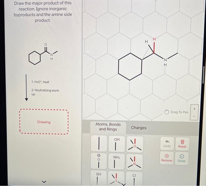 Solved Draw the major product of this reaction. Ignore | Chegg.com