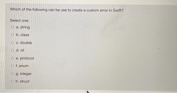 Solved Which of the following can be use to create a custom | Chegg.com