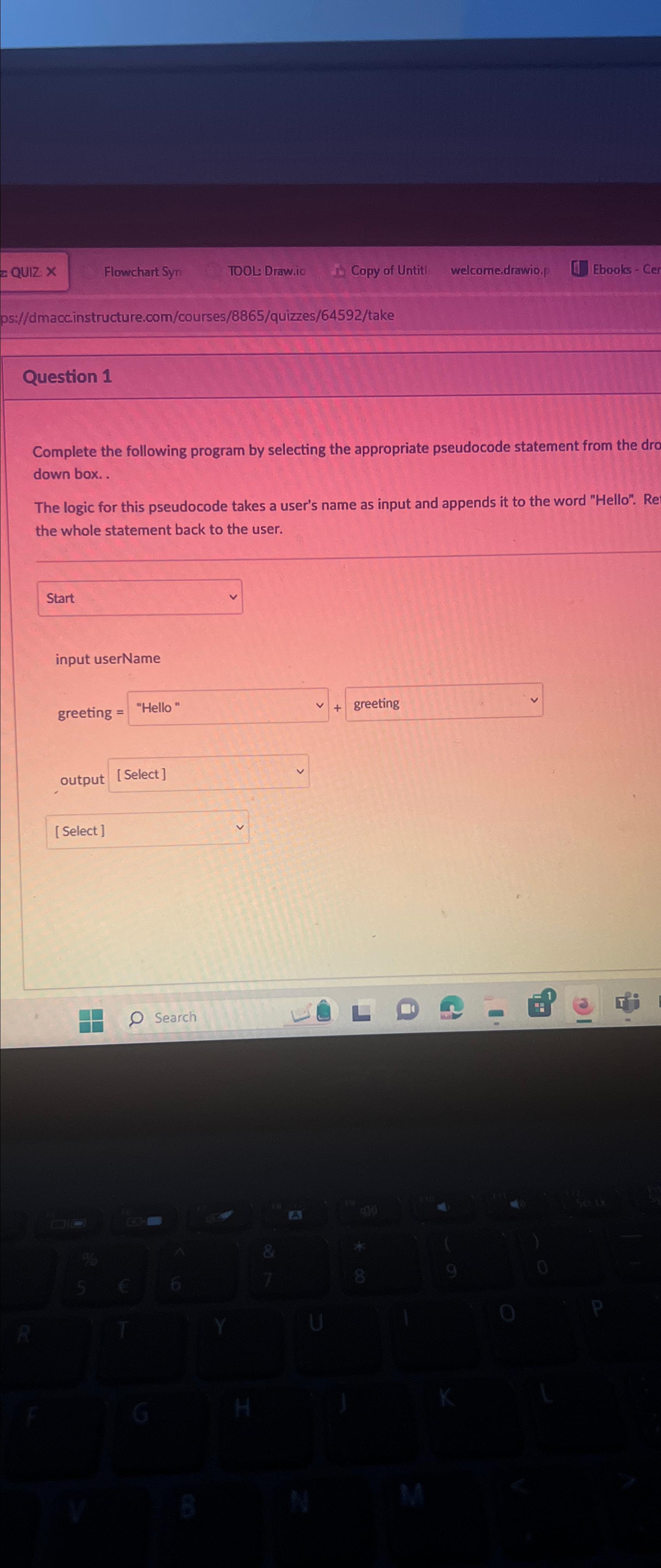 Solved Question 1Complete the following program by selecting | Chegg.com