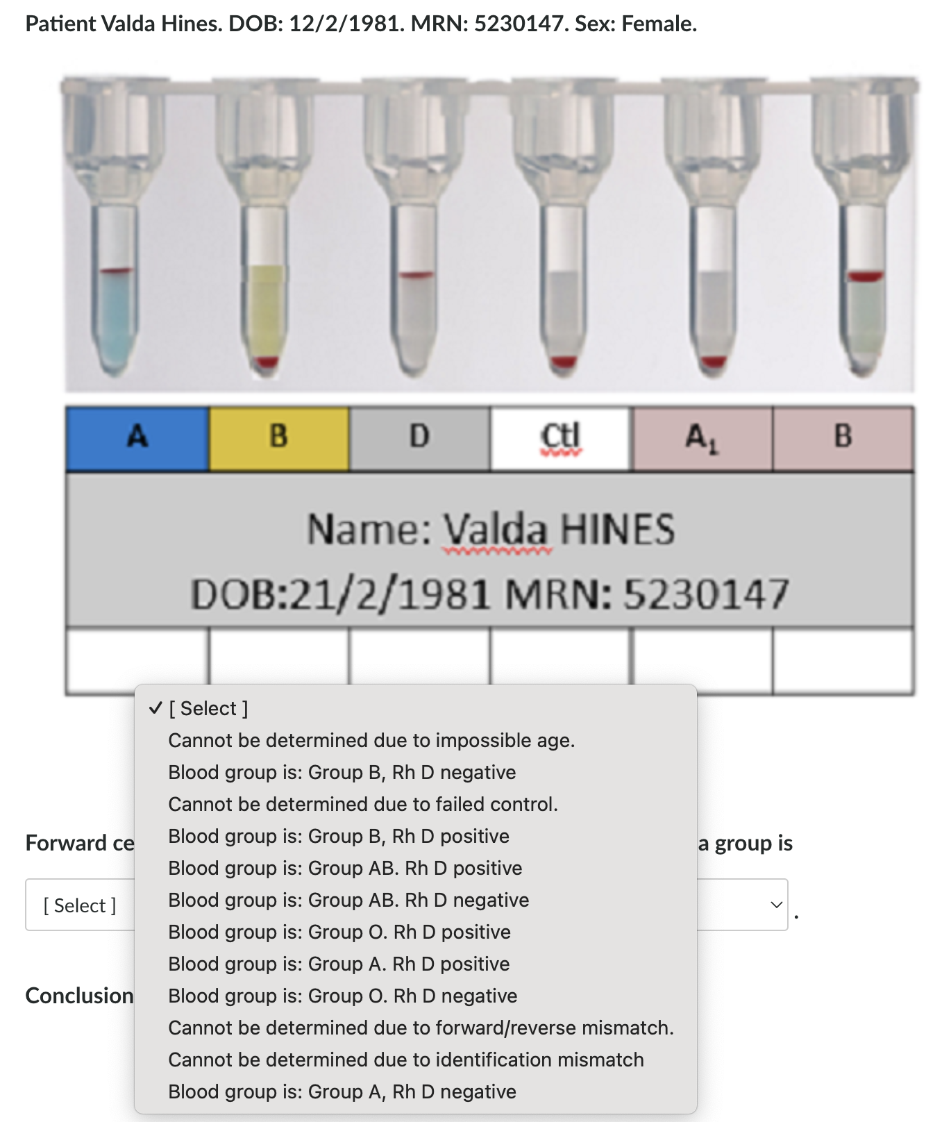 Solved URGENT help fill in the gap Patient Valda Hines. DOB: | Chegg.com