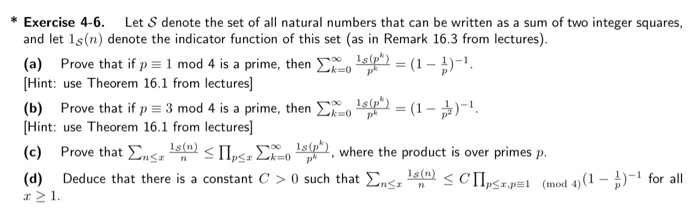 * Exercise 4-6. Let S Denote The Set Of All Natural | Chegg.com