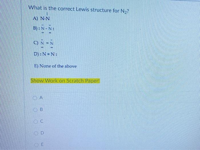 lewis structure n2