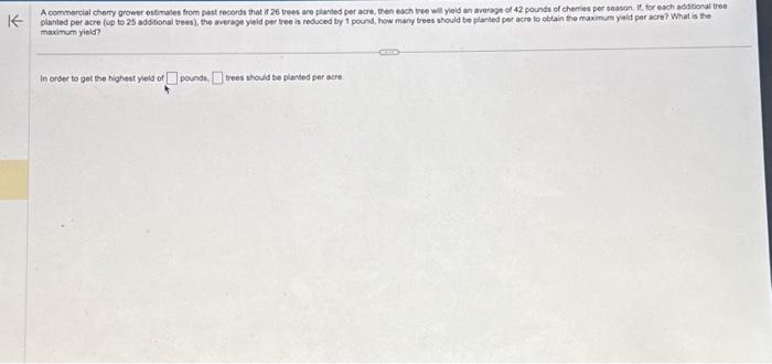 Solved K A commercial cherry grower estimates from past | Chegg.com