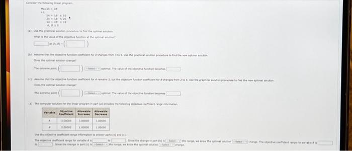 Solved Consider the following linear program. Max 3A + 28 | Chegg.com
