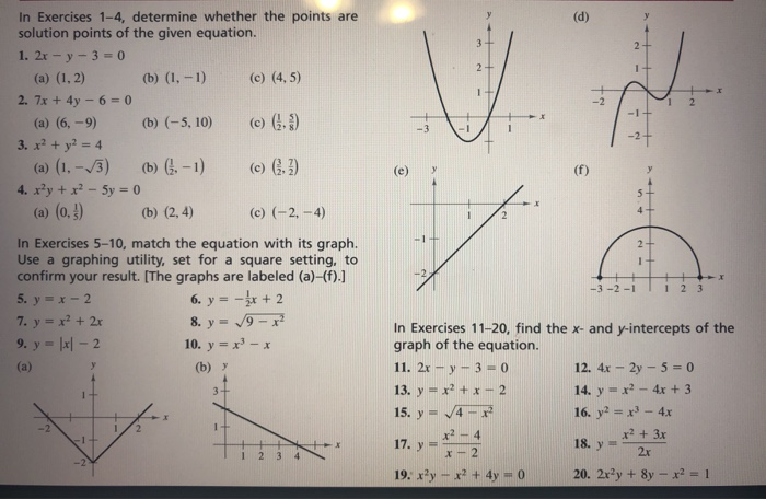 Solved (d) 3 2 1 -1 1 In Exercises 1-4, determine whether | Chegg.com