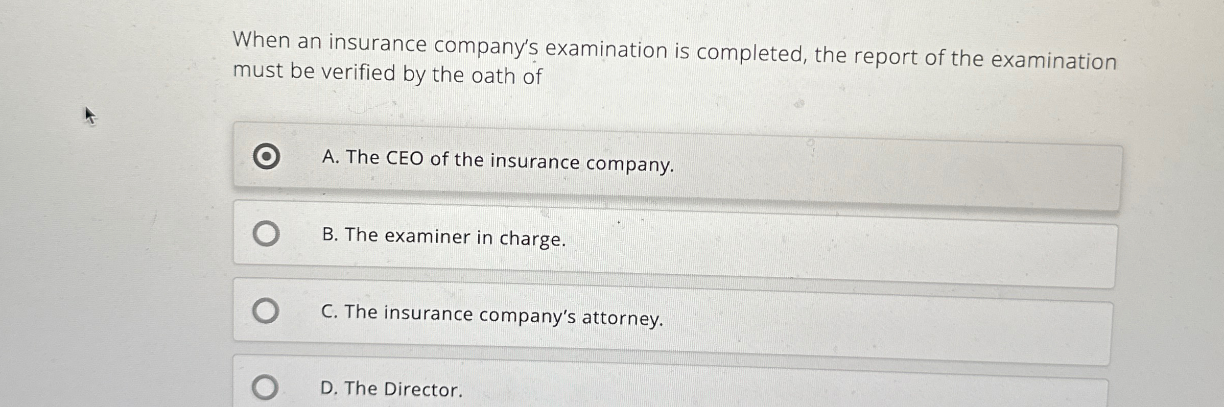 Solved When an insurance company's examination is completed, | Chegg.com