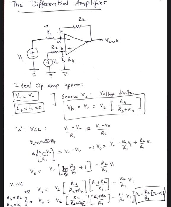 Solved 3) Review the Differential amplifier.pdf file and