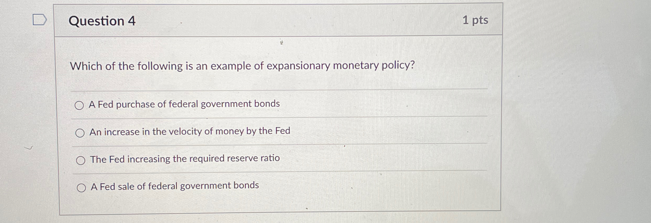 Solved Question 41 ﻿ptsWhich of the following is an example | Chegg.com