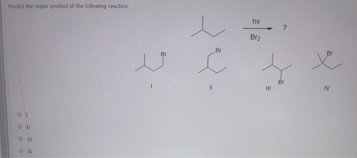 Solved Predict the major product of the following reaction. | Chegg.com