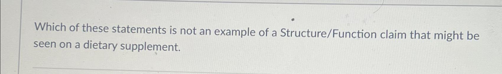 Solved Which of these statements is not an example of a | Chegg.com