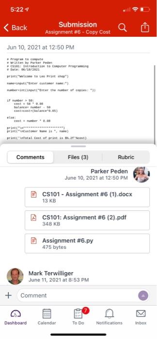 Solved i have attached assignment #6 and the code that i | Chegg.com