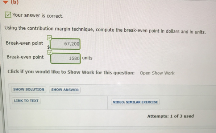 Solved Exercise 6-2 (Video) (Part Level Submission) In The | Chegg.com