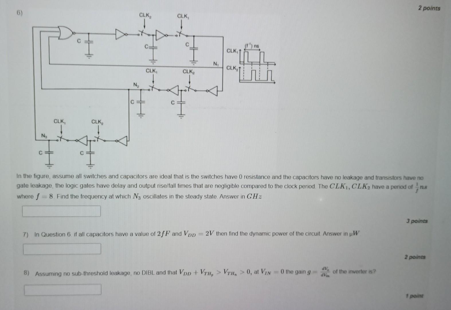 Solved In the figure V1 has a period of 0.5 ns with 25% duty | Chegg.com