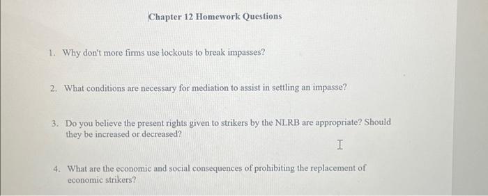 Solved Chapter 12 Homework Questions 1. Why don't more firms | Chegg.com
