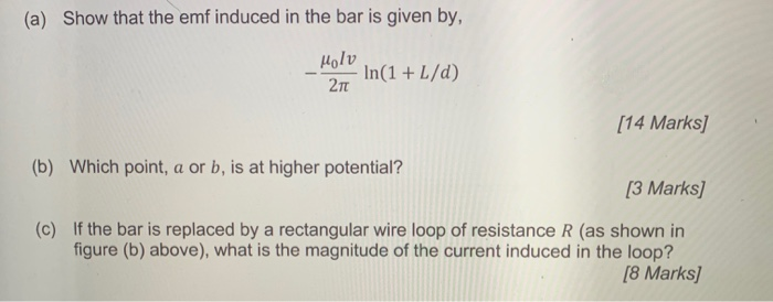Solved A B P W The Long Straight Wire Shown In Fi Chegg Com