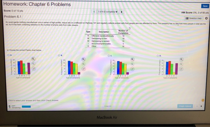 Solved Homework: Chapter 6 Problems Score: 0 of 10 pts | Chegg.com
