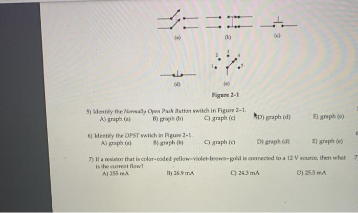 Solved (b) (d) ( Figure 2-1 5) Identify the Normally Open | Chegg.com