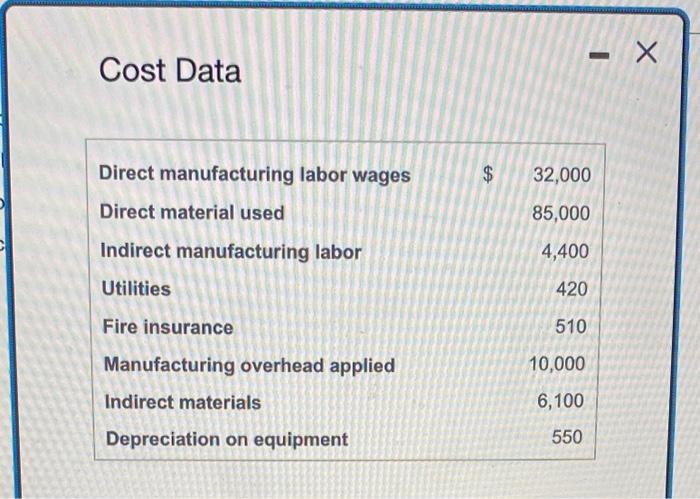 Solved Bean Company uses job costing and has assembled the | Chegg.com