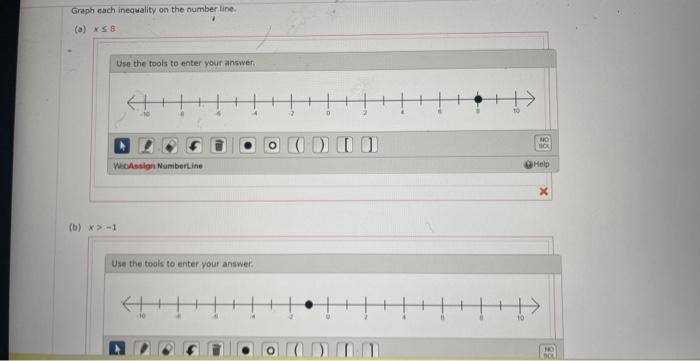graph the inequality on a number line q − 1.3