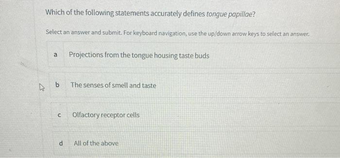 Solved Which Of The Following Statements Accurately Defines | Chegg.com