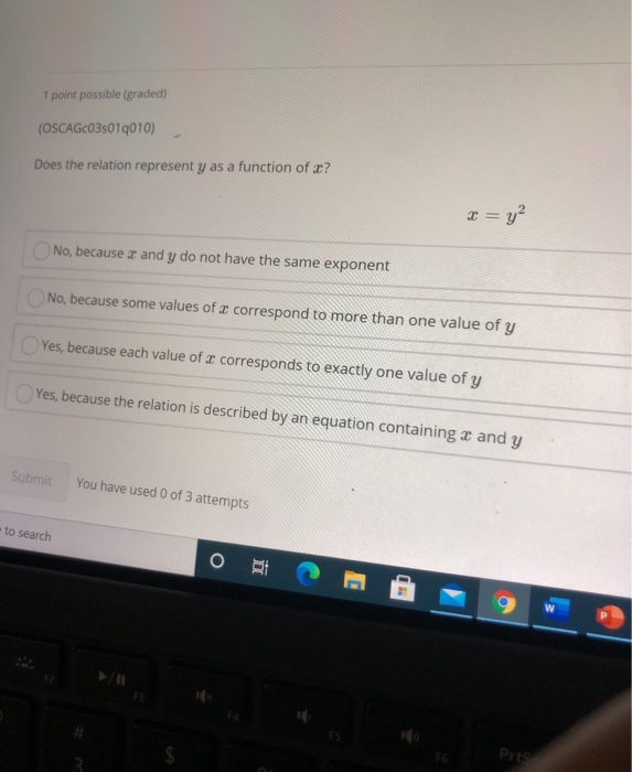 Solved 1 point possible (graded) (OSCAGC035019010) Does the | Chegg.com