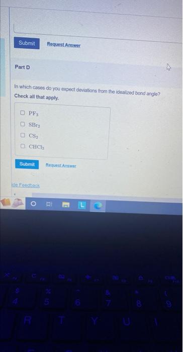Solved Determine the electron geometry for each molecule. | Chegg.com