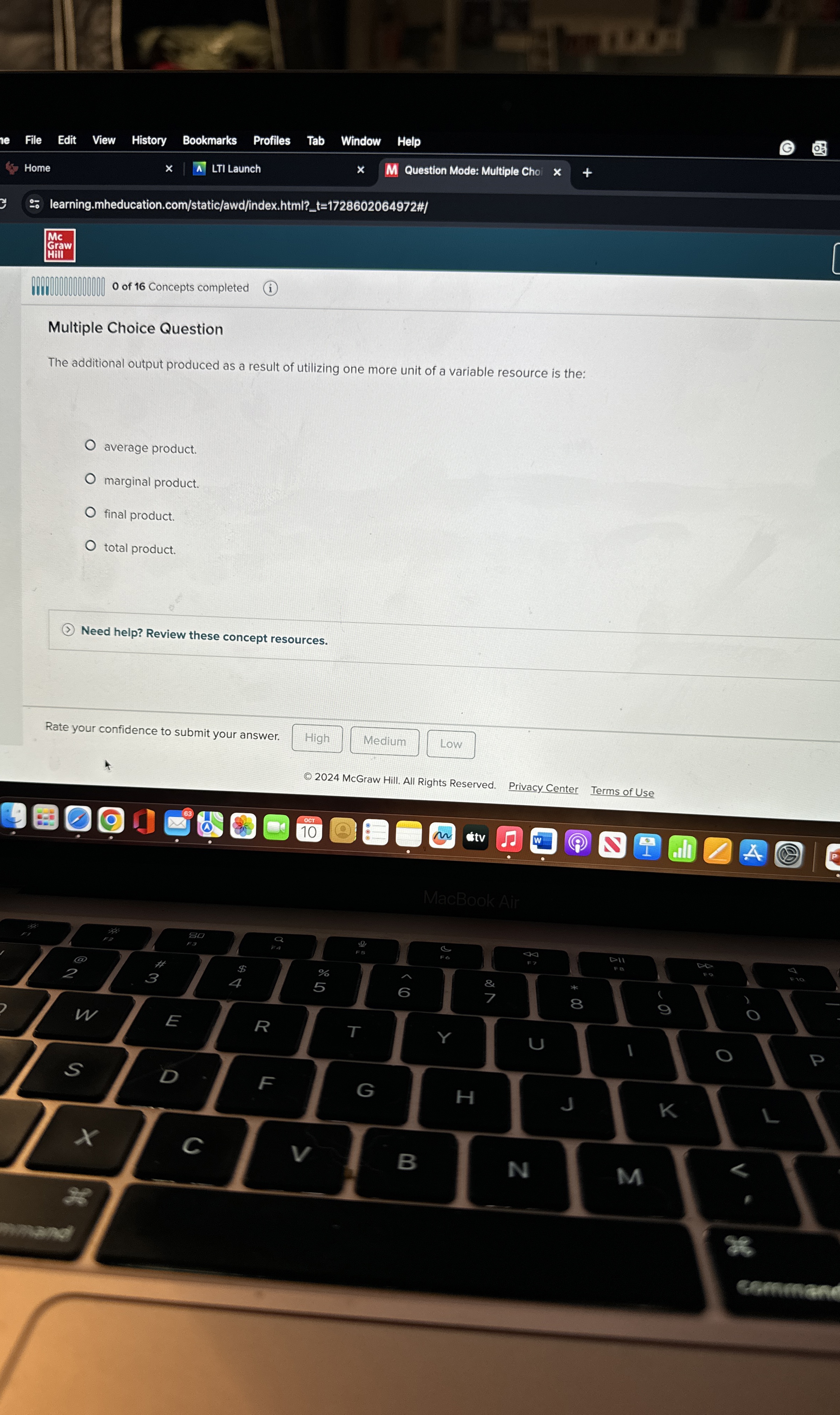 Solved Multiple Choice QuestionThe additional output | Chegg.com