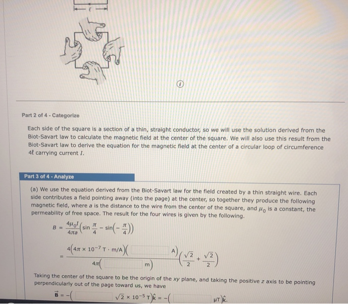 Solved (a) A conducting loop in the shape of a square of | Chegg.com