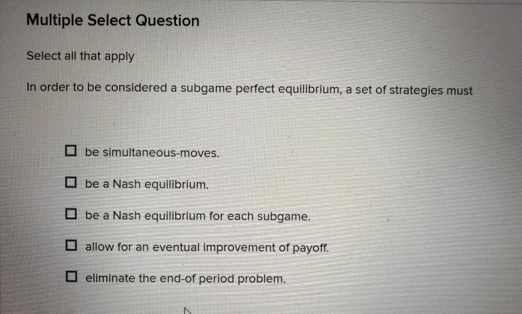 Solved Multiple Select QuestionSelect all that applyIn order | Chegg.com