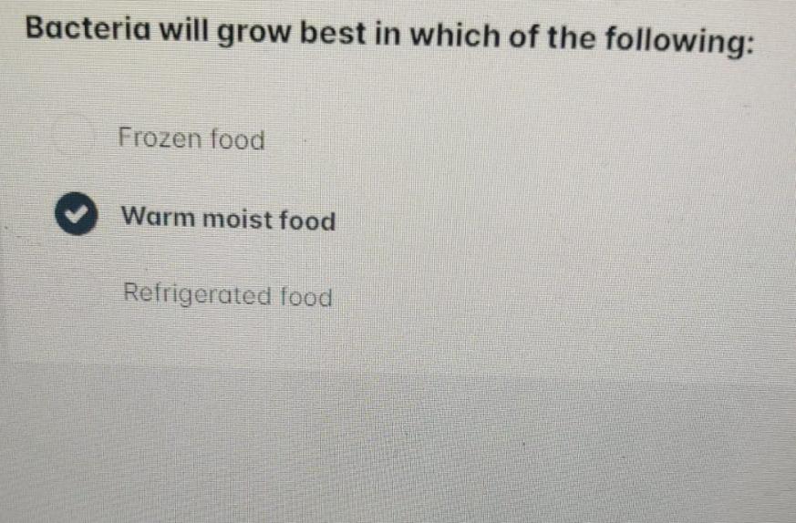 Solved Bacteria will grow best in which of the | Chegg.com