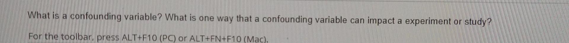 confounding variable in experiment example