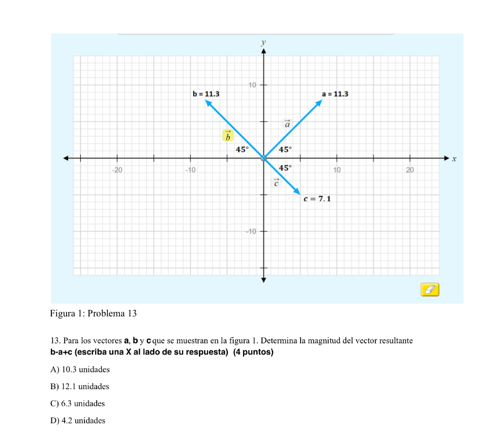 Solved Figura 1: Problema 1313. ﻿Para los vectores a, ﻿b y | Chegg.com