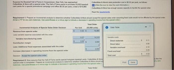 Solved Requirement 2. Now assume that the Hall of Fame wants | Chegg.com