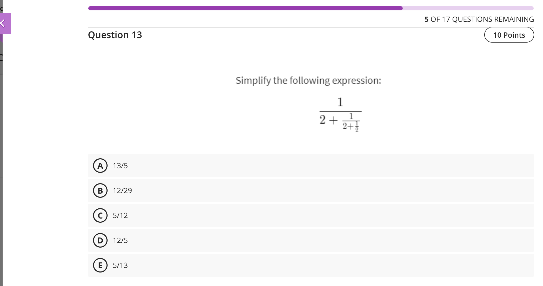 Solved Question 13Simplify the following | Chegg.com