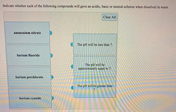 Solved Indicate whether each of the following compounds will | Chegg.com