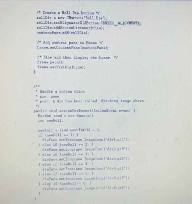 Solved Review: Roll Modify the Roll application to roll two | Chegg.com